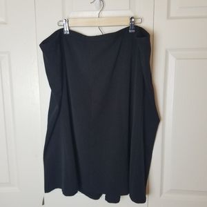 Lane Bryant 24 Black Skirt Zippered Career